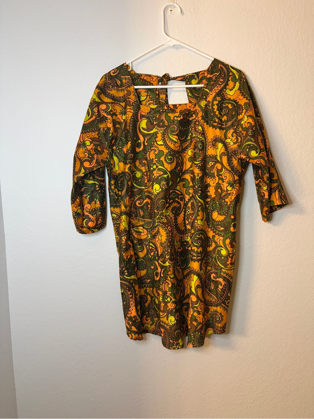 Vintage 70s DESIGN HOUSE Japan Artists Kapoggi Smock/Apron Paisley psychedelic